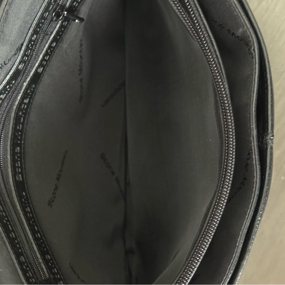 STONE MOUNTAIN Black Leather Shoulder Bag - Picture 10 of 14